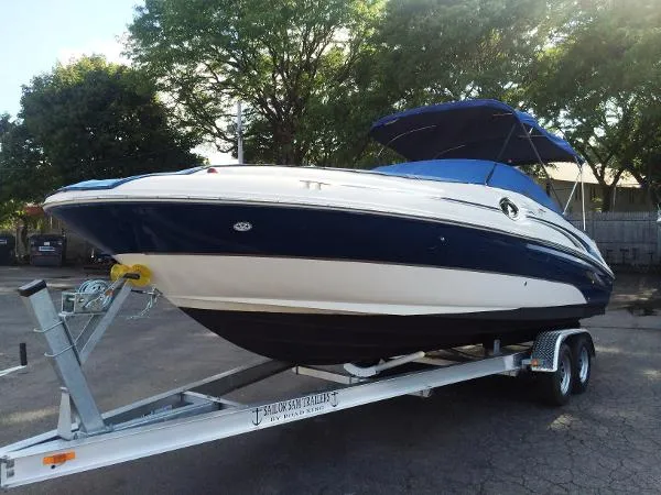 Slide: The Image of Sea Ray 240 Sundeck with Trailer 2003 - 1