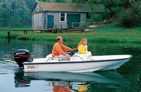 Slide: The Image of Boston Whaler 130 Sport with trailer 2005 - 7