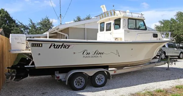 Slide: The Image of Parker Marine 2520 Deep Vee Sport Cabin 2001 - 0