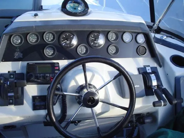 Slide: The Image of Sea Ray 350 Express Bridge-REPOWERED WITH YANMAR DIESELS 1992 - 10