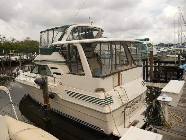 Slide: The Image of Sea Ray 410 Aft Cabin MY - CATS & Bow Thruster 1987 - 0