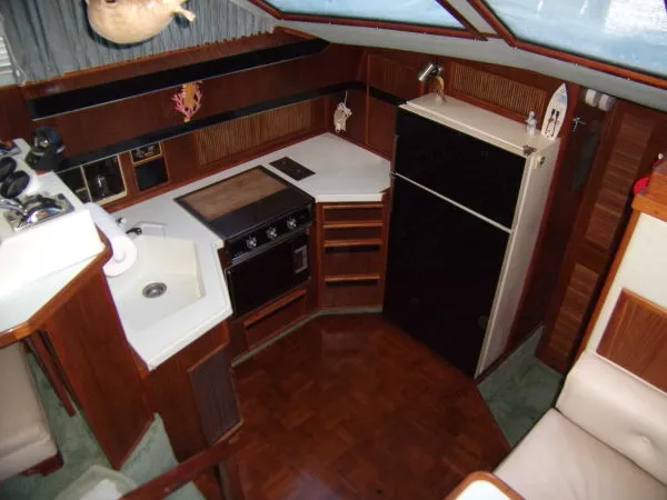 Slide: The Image of Sea Ray 410 Aft Cabin MY - CATS & Bow Thruster 1987 - 11