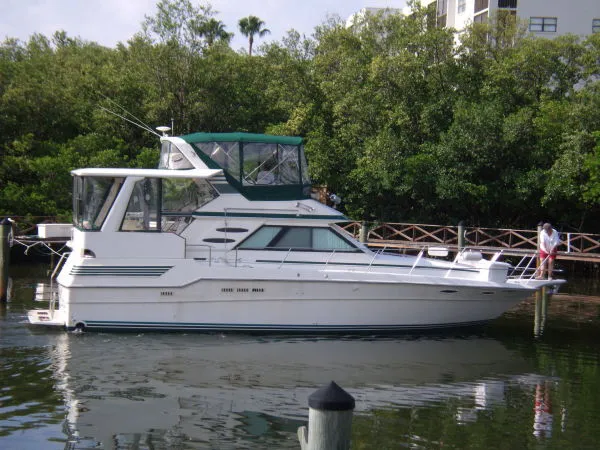 Slide: The Image of Sea Ray 410 Aft Cabin MY - CATS & Bow Thruster 1987 - 3