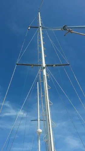 Slide: The Image of Bruce Roberts 48 Pilothouse Cutter Ketch 1984 - 8