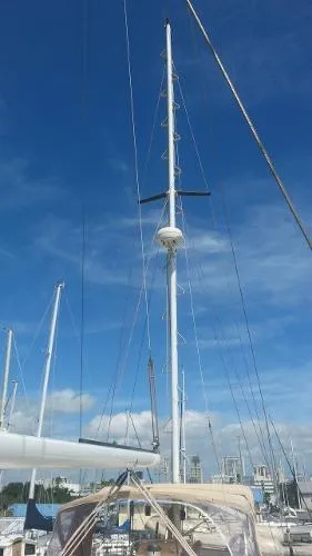 Slide: The Image of Bruce Roberts 48 Pilothouse Cutter Ketch 1984 - 9