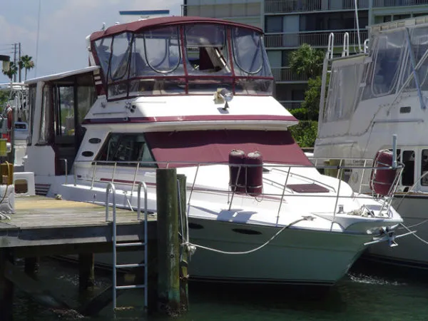 Slide: The Image of Sea Ray 410 Aft Cabin 1987 - 1