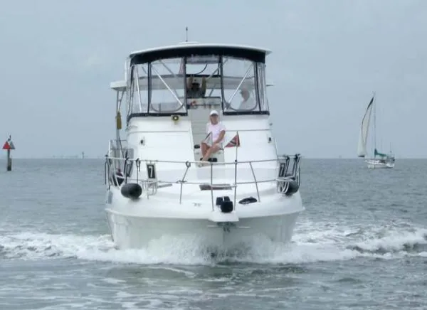 Slide: The Image of Mainship 37 Aft Cabin Motor Yacht 1996 - 1