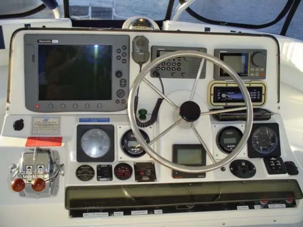 Slide: The Image of Mainship 37 Aft Cabin Motor Yacht 1996 - 5