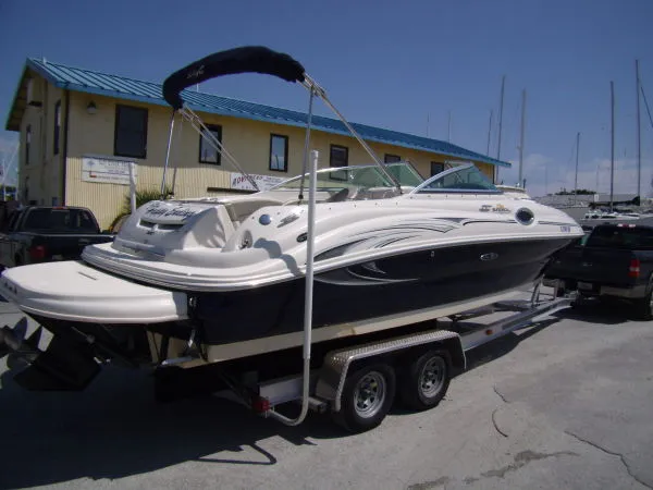Slide: The Image of Sea Ray 240 Sun Deck w/ NEW TRAILER 2005 - 1