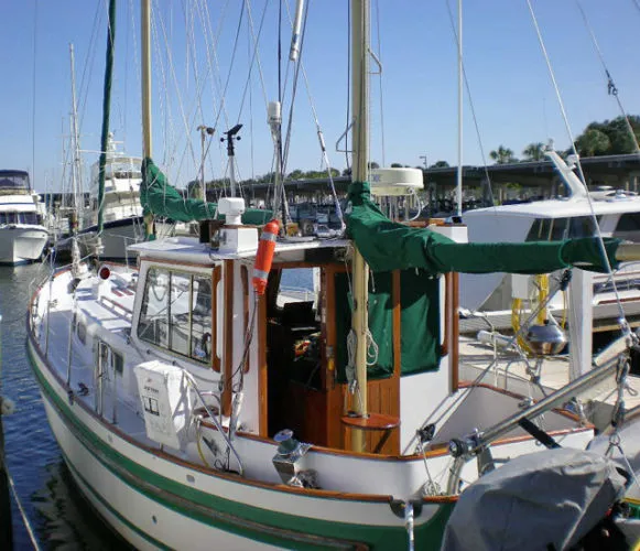 Slide: The Image of Banjer Pilothouse LRC Motorsailor Ketch 1971 - 1