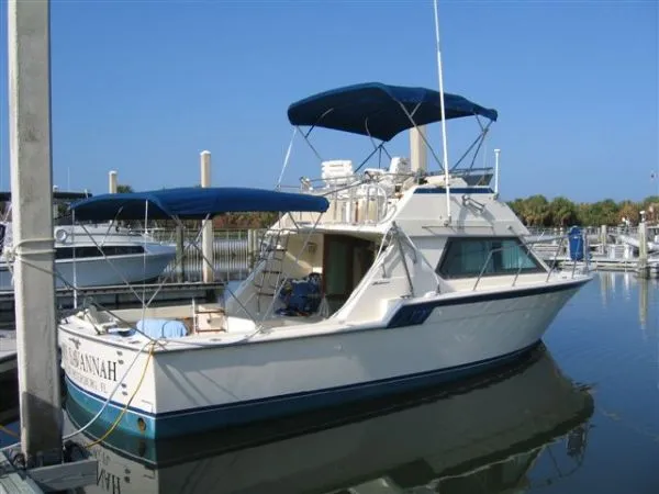 Slide: The Image of Hatteras 32 Flybridge Fisherman 1986 - 1