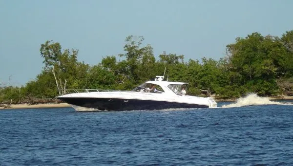 Slide: The Image of Fountain 48 Express Cruiser Cummins Factory Warranty! 2006 - 6