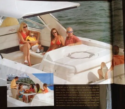 Slide: The Image of Fountain 48 Express Cruiser Cummins Factory Warranty! 2006 - 7
