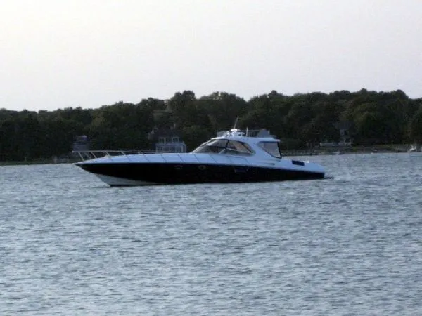 Slide: The Image of Fountain 48 Express Cruiser Cummins Factory Warranty! 2006 - 8