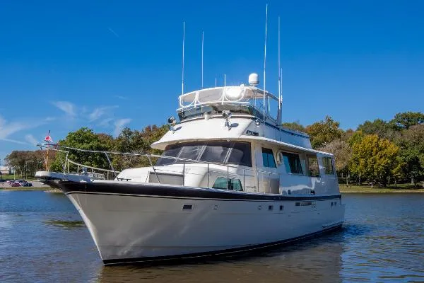 Slide: The Image of Hatteras Cockpit Motor Yacht 1986 - 1