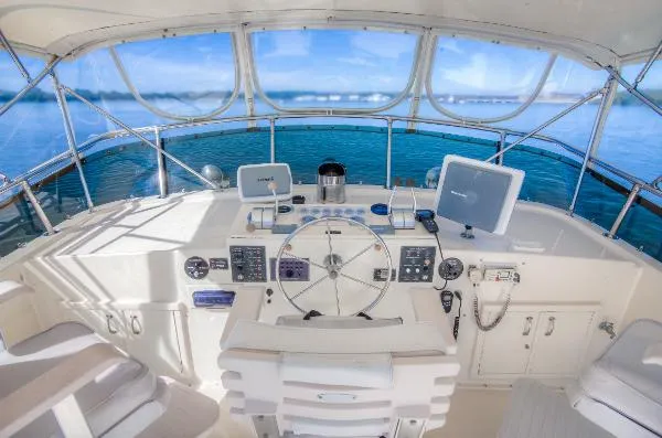 Slide: The Image of Hatteras Cockpit Motor Yacht 1986 - 9