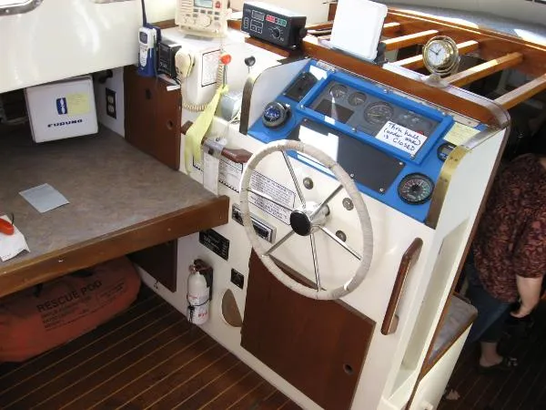 Slide: The Image of John Simpson Design 40 steel pilothouse cutter 2003 - 6