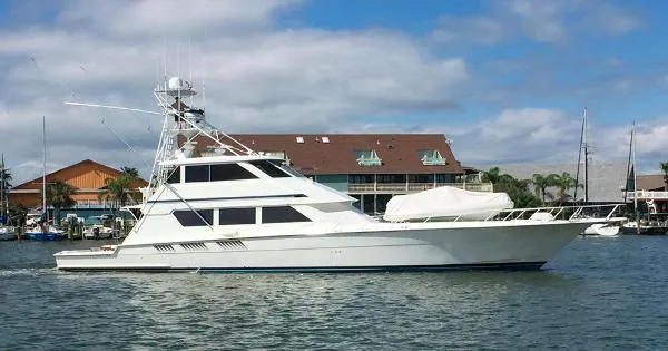 Slide: The Image of Hatteras 65 Enclosed Bridge 1995 - 0