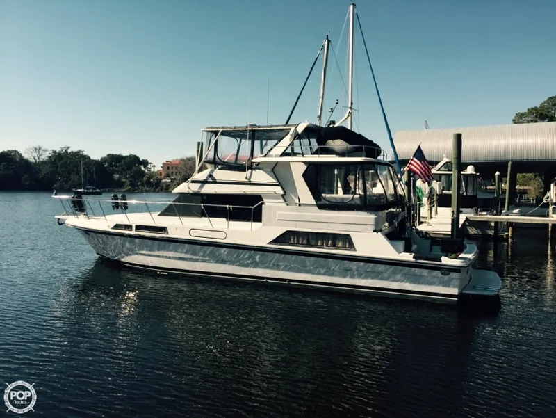 Slide: The Image of High-Tech Yachts 51 Cockpit Motor Yacht 1989 - 1