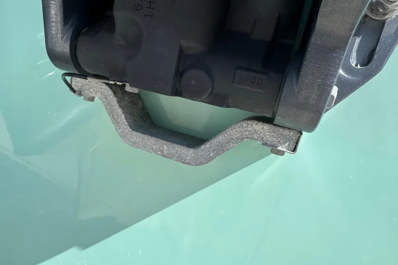 Slide: The Image of Close-up of Yamaha Reliance Series propeller on 2022 NauticStar 2602 Legacy boat. - 11