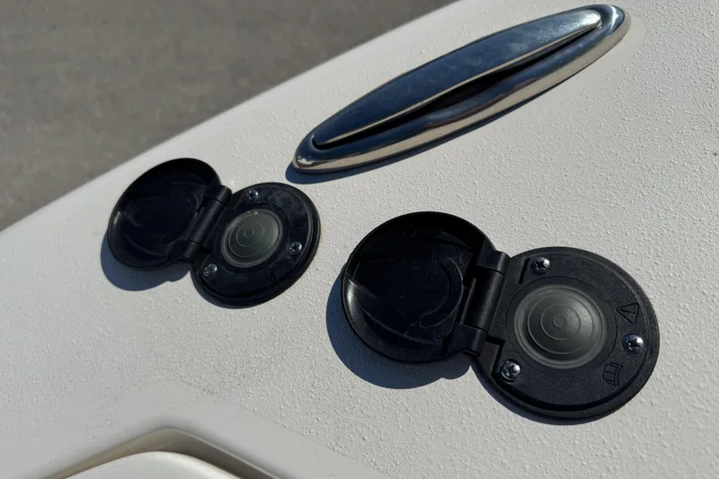 Slide: The Image of 2022 NauticStar 2602 Legacy boat fresh water shower cap detail. - 66