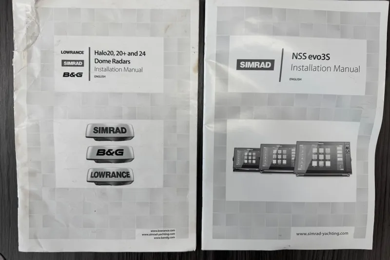 Slide: The Image of Manuals for Simrad Halo Radar and NSS evo3S on a NauticStar 2602 Legacy boat. - 97