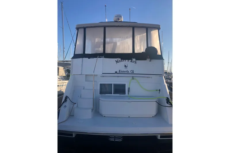 Slide: The Image of 1997 Carver 355 Aft Cabin Motor Yacht docked in Alameda, CA. - 5