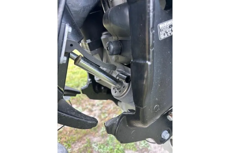 Slide: The Image of Close-up of a 2022 Veranda Vista 22RC engine component, showcasing mechanical details. - 25