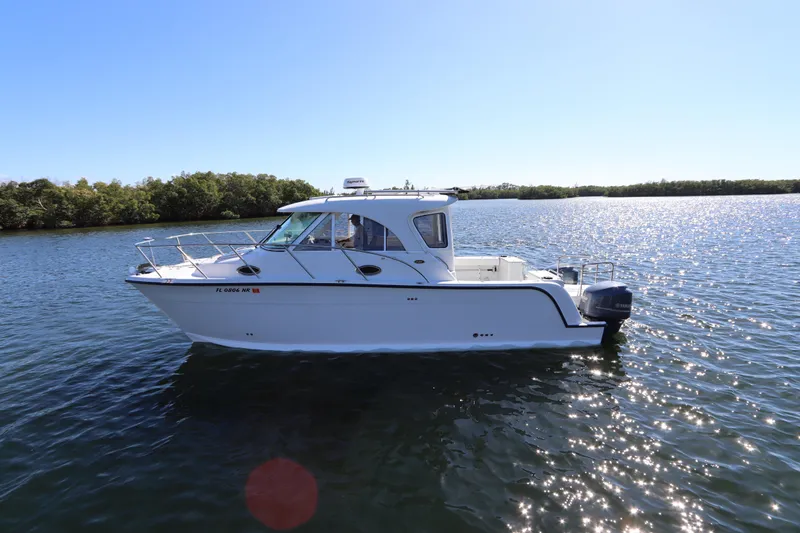 The Image of 2008 Glacier Bay 3080 Coastal Runner boat on calm water under clear sky. - 0
