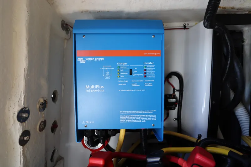 Slide: The Image of Victron Energy MultiPlus inverter in 2008 Glacier Bay 3080 Coastal Runner boat. - 24