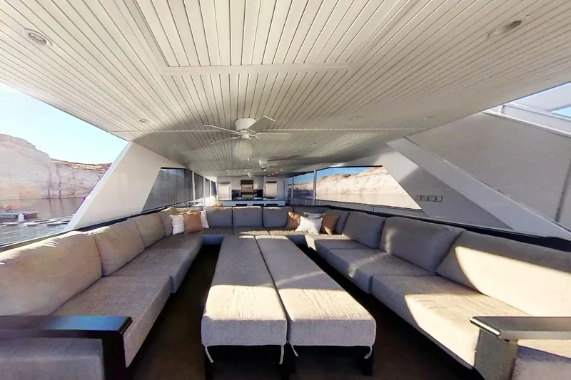 Slide: The Image of Luxurious Adonia Radiance Share #3 yacht interior with spacious seating, 2022 model. - 24