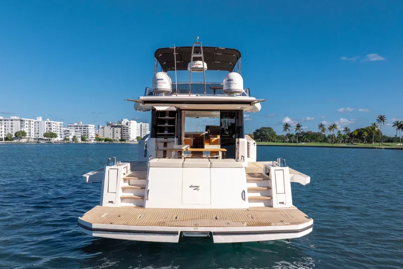 Slide: The Image of 2023 Pardo Yachts E60 luxury yacht on water, featuring sleek design and modern amenities. - 17