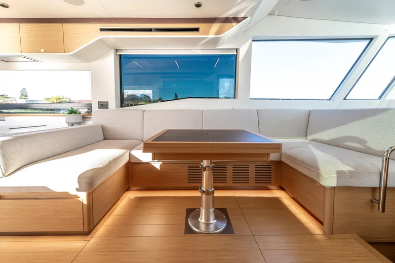 Slide: The Image of Modern kitchen interior of 2023 Pardo Yachts E60, featuring sleek cabinetry and built-in appliances. - 29