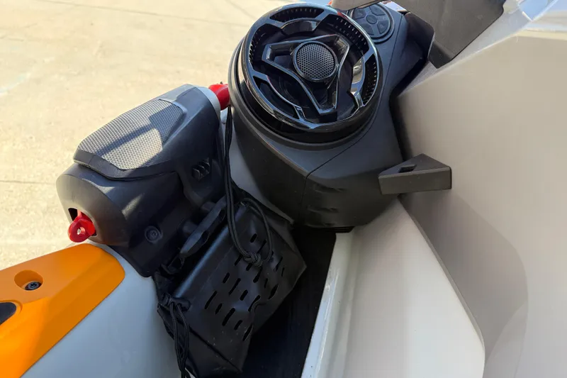 Slide: The Image of 2024 Sea-Doo FishPro Trophy 170 dashboard and controls close-up. - 20