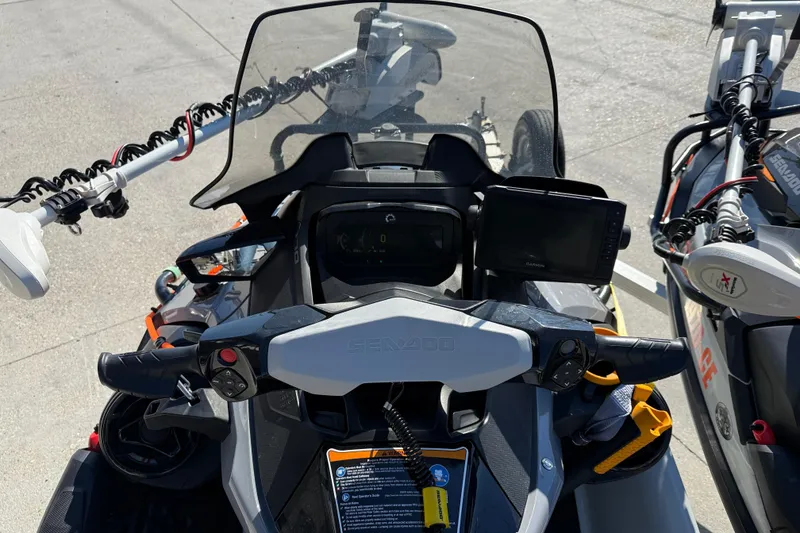 Slide: The Image of 2024 Sea-Doo FishPro Trophy 170 dashboard with advanced controls and navigation system. - 7