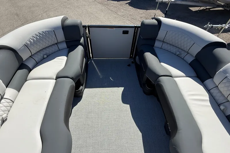 Slide: The Image of 2026 Avalon 2385 Catalina Quad Lounger interior with plush seating and modern design. - 15