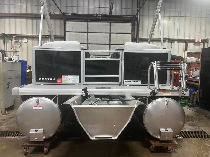 Slide: The Image of Princecraft Vectra 21 Quad Lounge Pontoon & Mercury 4-Stroke EFI 2026 - 21