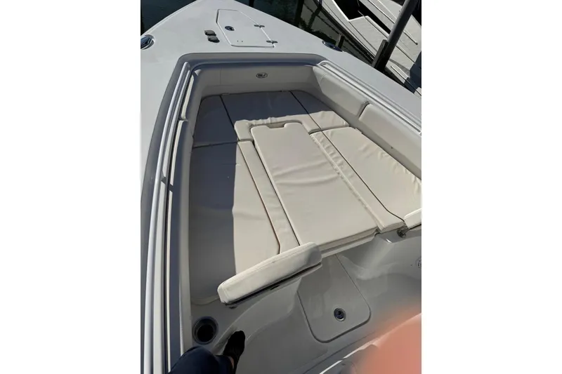 Slide: The Image of 2022 Sea Hunt Gamefish 27 Forward Seating with cushioned bow area. - 13