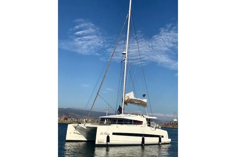 The Image of Sailing catamaran Bali 4.0, 2017 model, anchored in calm waters under a clear blue sky. - 1