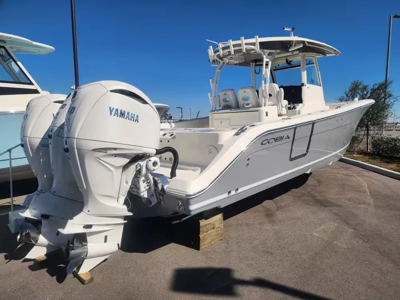 Slide: The Image of Cobia 350 Center Console 2026 - 2