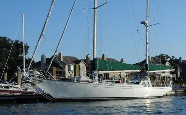 Slide: The Image of Mar Dulce Steel Pilothouse Ketch Sailboat 1985 - 0