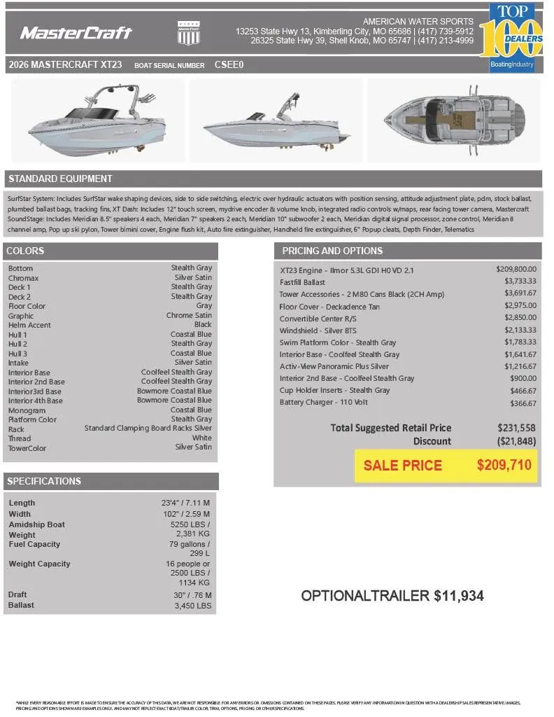 Slide: The Image of MasterCraft XT23 2026 - 58