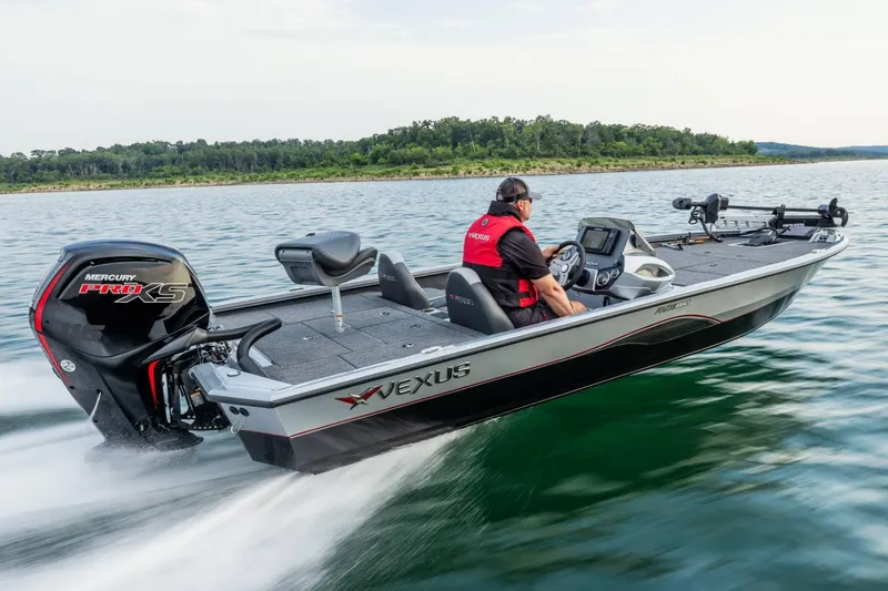 Slide: The Image of Manufacturer Provided Image: 2026 Vexus AVX 1880 boat cruising on a lake with Mercury Pro XS engine. - 3