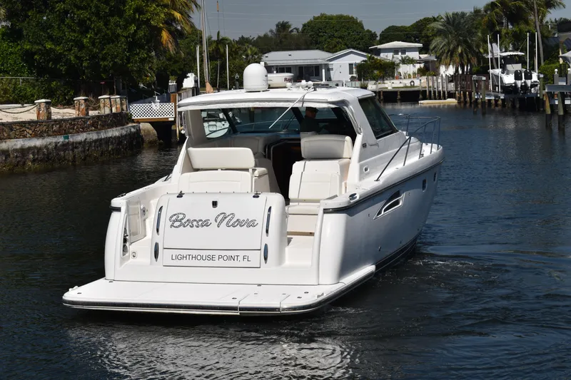 Slide: The Image of 2006 Tiara Yachts 3600 Open cruising in a scenic canal, Lighthouse Point, FL. - 3