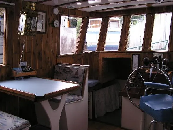 Slide: The Image of Custom Steel Trawler Pilothouse 1997 - 2