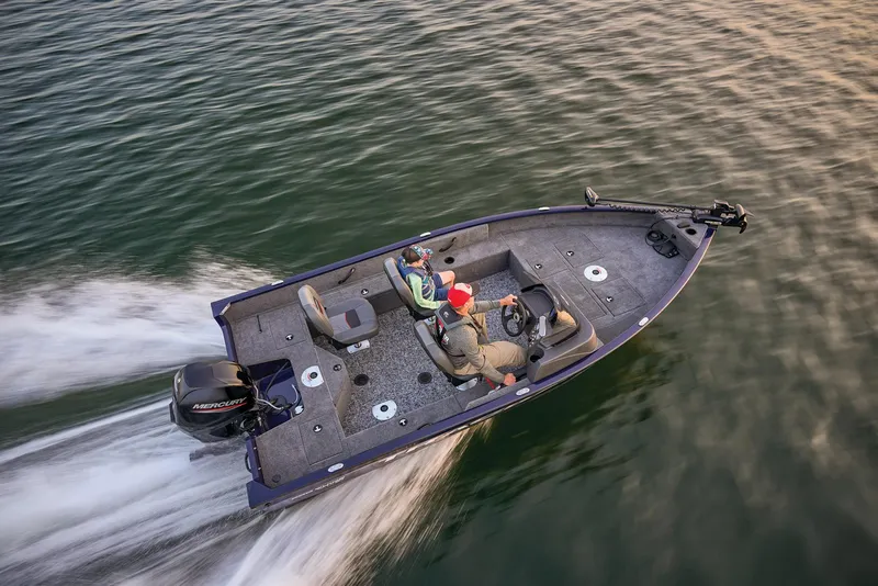 Slide: The Image of Manufacturer Provided Image: 2026 Tracker Pro Guide V-16 SC boat cruising on open water. - 60