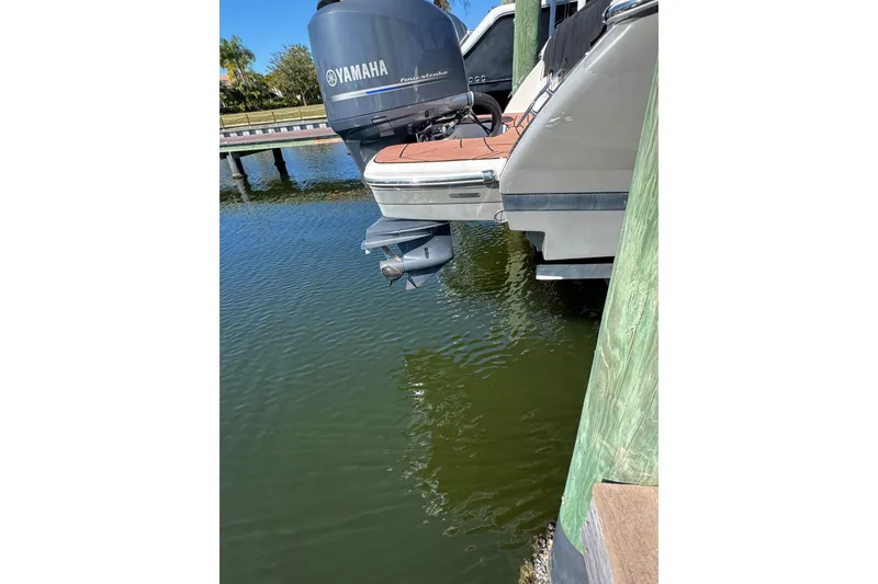 Slide: The Image of Dashboard of 2016 Regal 23 OBX boat with Garmin GPS and fuel gauge. - 14