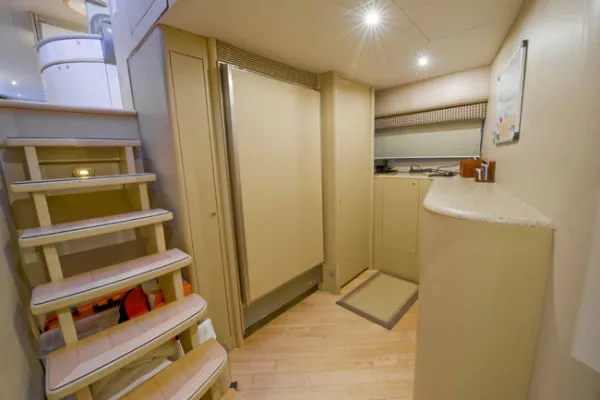 Slide: The Image of Lazzara Yachts *Flybridge MY with Euro Transom* 1999 - 11