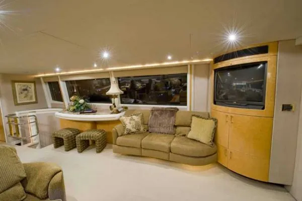 Slide: The Image of Lazzara Yachts *Flybridge MY with Euro Transom* 1999 - 3