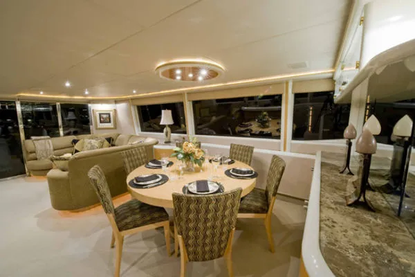 Slide: The Image of Lazzara Yachts *Flybridge MY with Euro Transom* 1999 - 5